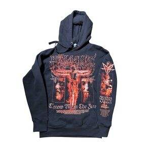 Falling in reverse hoodie size medium Black